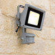 10W Silver Flood Light with Sensor IP65 750lm 10W Silver Flood Light with Sensor IP65 750lm